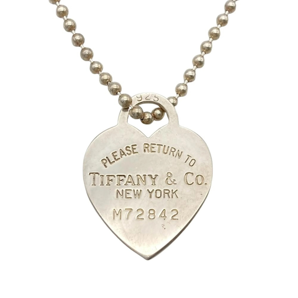 Tiffany & Co. Return to Heart Tag Long Necklace, SV925, 21.9g, Silver Ball Chain